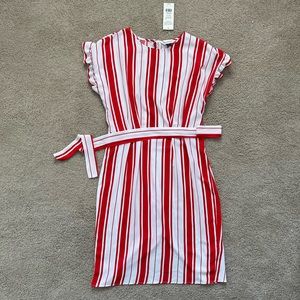 Miss Selfridge size 6 red and white dress